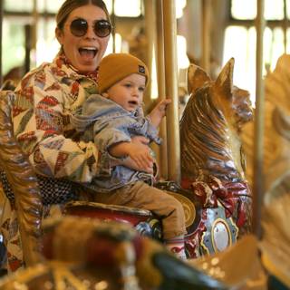 Sunlit Carousel Moments at SF Zoo
