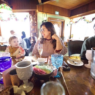 Family Dining at the Decorated Madonna Inn Restaurant