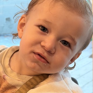 Young Child's Tender Bath Time Portrait