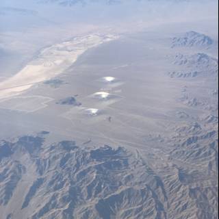 Majestic Desert Mountains from Above
