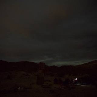 Nighttime Gathering on the Desert Plateau
