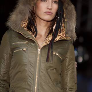 Fashionable Fur-Lined Jacket