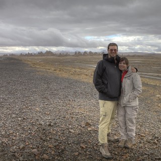 Couple Embracing in Vast Desert Wilderness