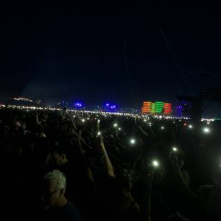 Lighting Up the Night: A Crowd Captivated at Coachella