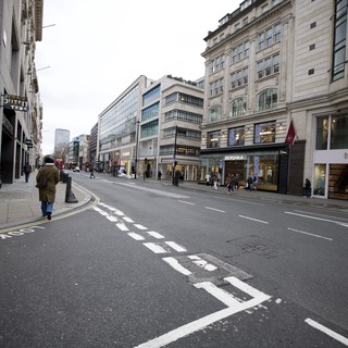 Quiet Shopping Street in Central London
