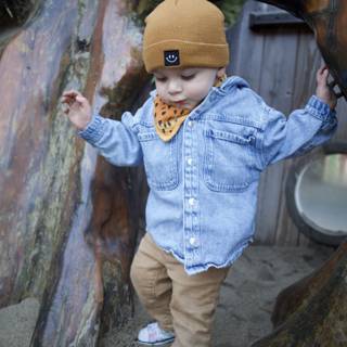 Adorable Little Explorer in the Woods!