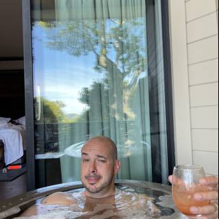 Relaxing in the Carmel Hot Tub
