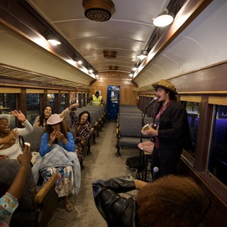 Live Country Music Performance on Vintage Train Car