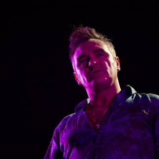 Morrissey Takes the Stage in Purple
