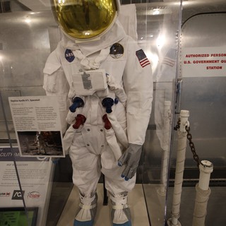 Apollo-Era Spacesuit Display at USS Hornet Museum