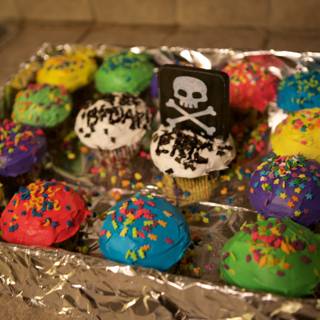 Skull and Crossbones Cupcakes