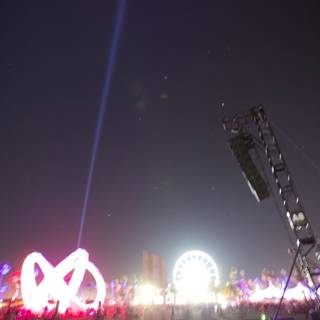 Ferris Wheel Illuminated under Bright Light