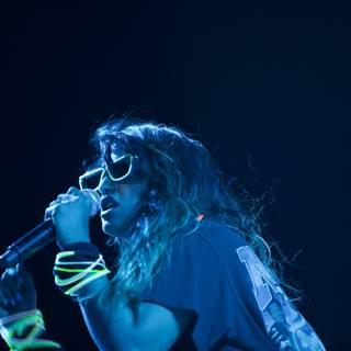 Rocking the Stage with Sunglasses