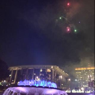 Fireworks Light Up the Night Sky Over Civic Center Mall