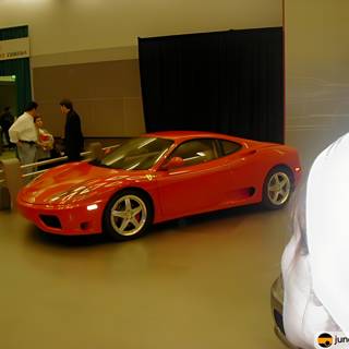 Red Sports Car Shines at LA Auto Show