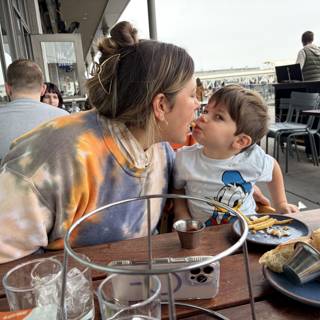 A Tender Moment Over Lunch