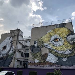 The Mural of the Rabbit and the Cat