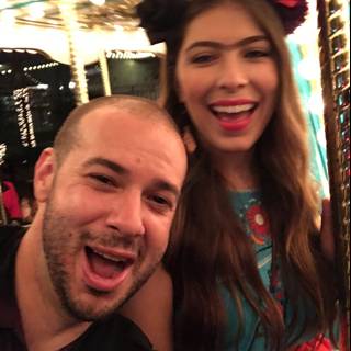 Carousel Selfie Fun with Lori and Dave