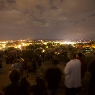City of Santa Fe Shines Bright at Night