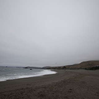 Overcast Summer Day at a Northern California Beach