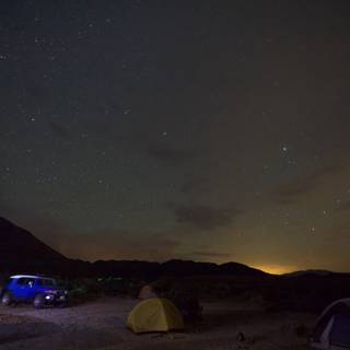Desert Camping Under the Starry Sky