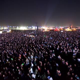 A Sea of Music Lovers Under the Night Sky at Coachella