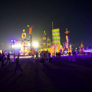 Neon Fantasy: Nighttime Revelries at Coachella 2024