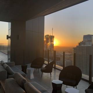 Rooftop Living: Sunset in the Las Vegas Metropolis