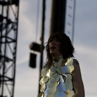 Shining in Gold on Coachella Stage