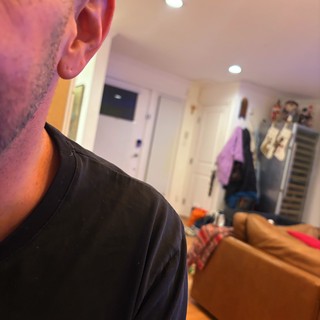 Intimate Indoor Selfie Perspective at Home