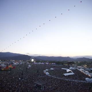 Balloons Bounce Above Coachella Concertgoers