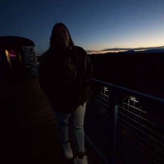 Silhouette Portrait at Twilight in Santa Fe