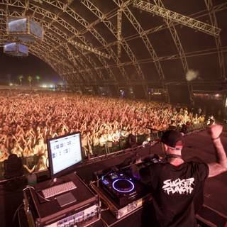 DJ's Hands Up at Coachella Concert
