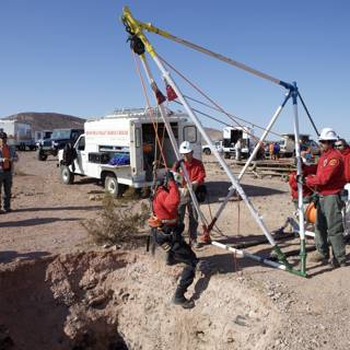 Mine Rescue Crews at Work