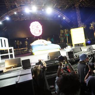 Stage Lights and Crowds at Coachella 2015