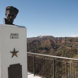 Iconic James Dean Statue on Hilltop