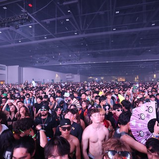 Massive Indoor EDM Festival Crowd at Wobbleland 2026