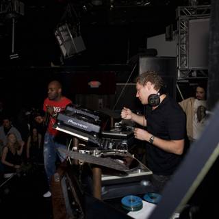 DJ Adam F Entertains a Crowded Nightclub