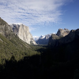Yosemite Valley Winter View with El Capitan