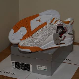 Orange and White Sneakers Boxed Up