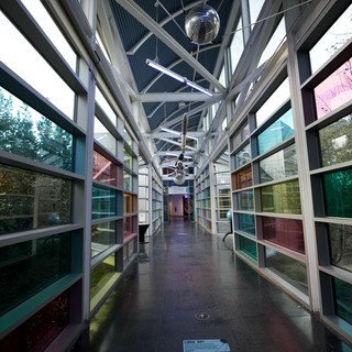 Modern Glass Corridor at Chabot Space Center