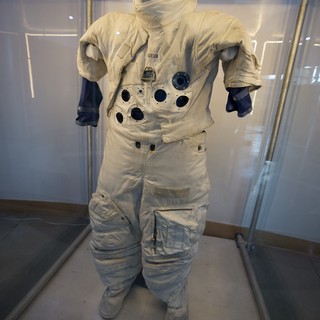 Historic Apollo-Era Space Suit Display at Museum