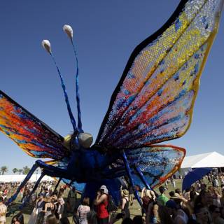 Butterfly Sculpture Takes Flight at Coachella