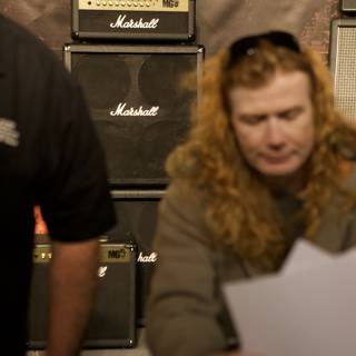 Dave Mustaine with a Redhead by his Side