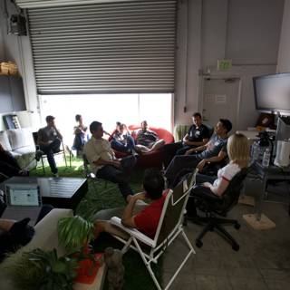 Group of people attending a 2008 barcamp