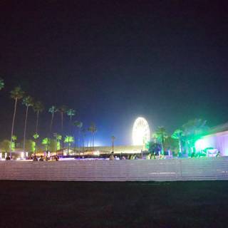 Palm Silhouettes and Neon Lights at Coachella 2024