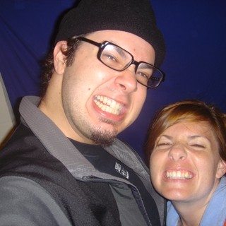 Dave and Penelope Making Silly Faces Together