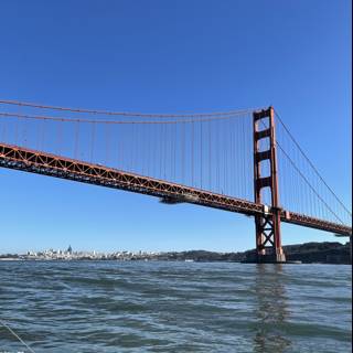 Golden Gate Bridge Overlooking the Serene Waters