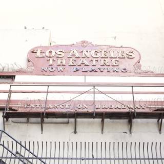 Los Angeles Theatre Sign on Building
