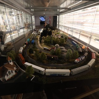 Model Train Layout Display at Sacramento Railway Museum